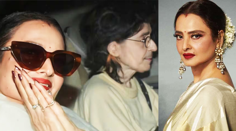 Amid live in controversy Rekha went to watch Rocky Rani with secretary Farzana | Sangbad Pratidin