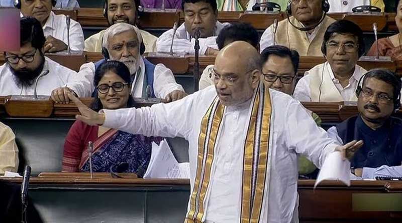 Modi govt ensured country has only one flag, one Constitution, says Amit Shah। Sangbad Pratidin