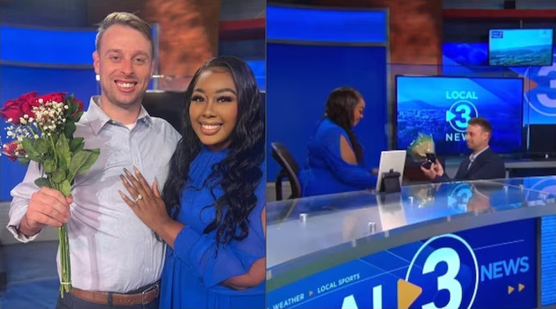 Watch: US reporter proposes to news anchor girlfriend on live TV | Sangbad Pratidin