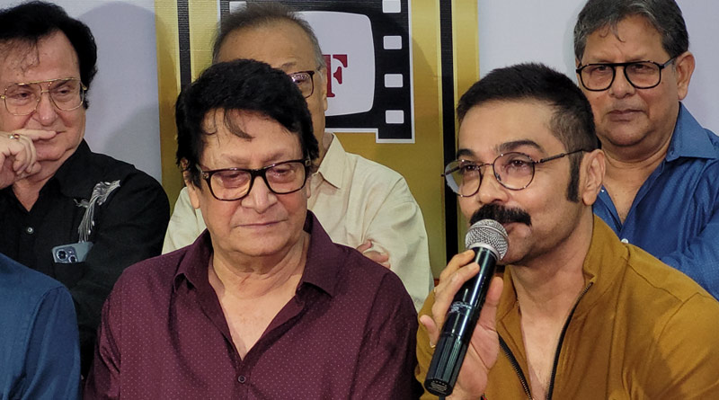 Prosenjit Chatterjee and others at 25 year celebration of West Bengal Motion Picture Artists' Forum | Sangbad Pratidin