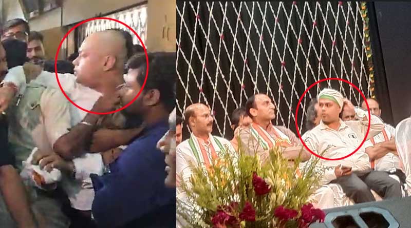 Despite obstacle, Kaustav Bagchi on the stage of CP's ceremony, scuffle took place while leaving | Sangbad Pratidin