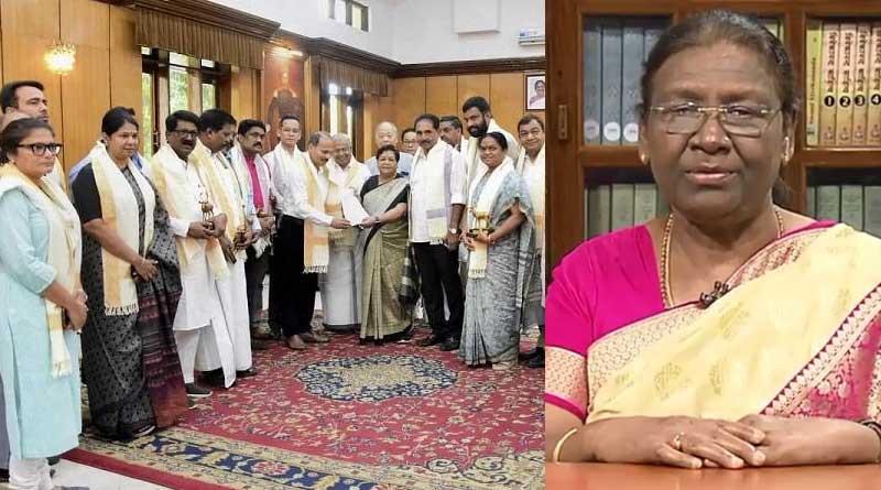 INDIA reperesentatives seek President Draupadi Murmu's appoinment to discuss Manipur Issue |Sangbad Pratidin