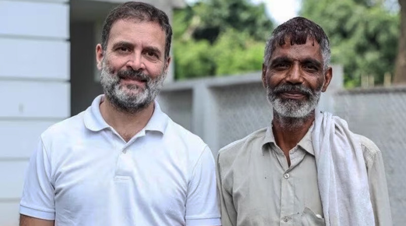 Rahul Gandhi shares video with viral vegetable vendor | Sangbad Pratidin