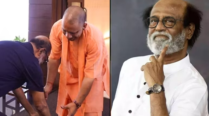 Actor Rajinikanth meets Uttar Pradesh CM Yogi Adityanath, touches his feet | Sangbad Pratidin