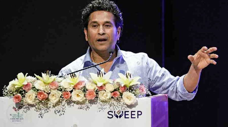 Election Commission's new national icon is Sachin Tendulkar | Sangbad Pratidin
