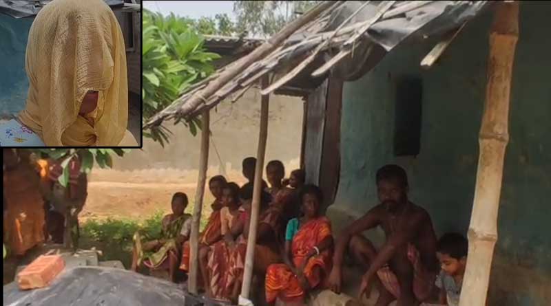 Wife starts dharna to get back own to right to stay with husband in Balurghat | Sangbad Pratidin