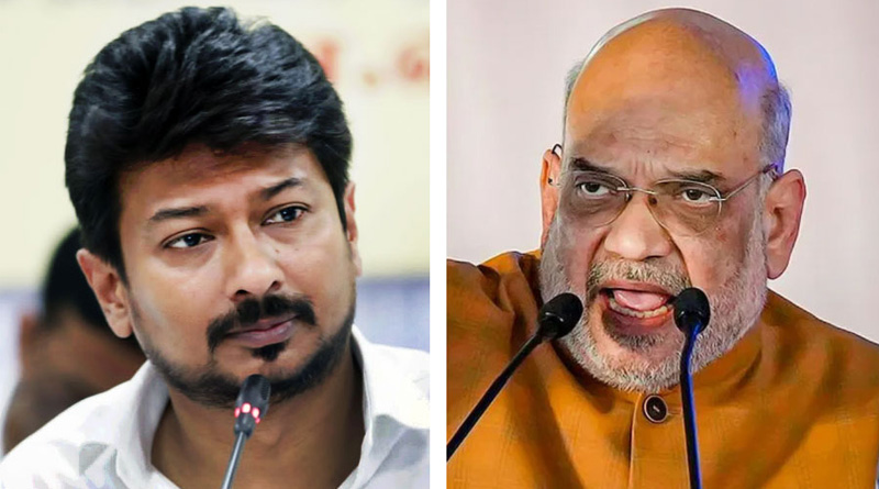 INDIA Block Hates Hinduism Amit Shah On Udhayanidhi Stalin's Sanatana Dharma Remark | Sangbad Pratidin