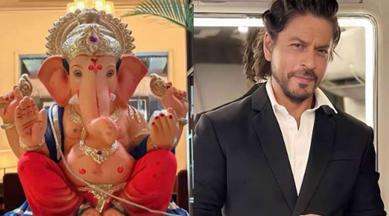 Shah Rukh Khan brings Ganpati home। Sangbad Pratidin