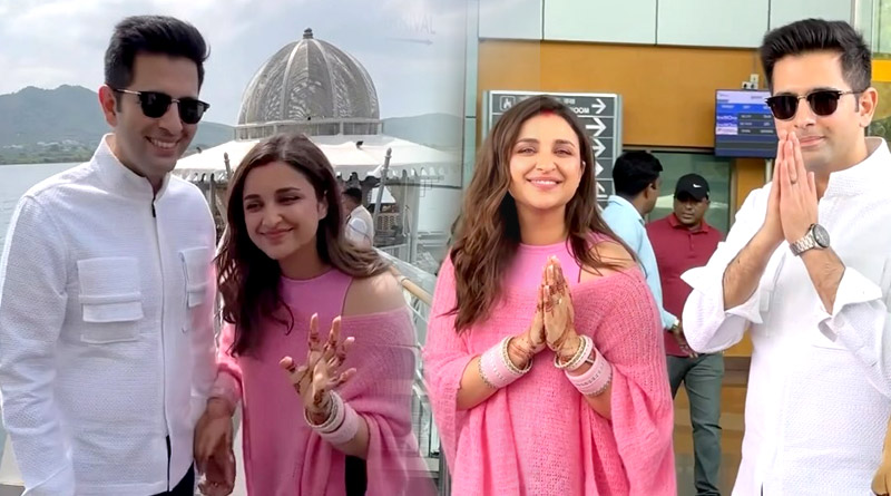 Newly wed Parineeti Chopra and Raghav Chadha leaves Udaipur | Sangbad Pratidin