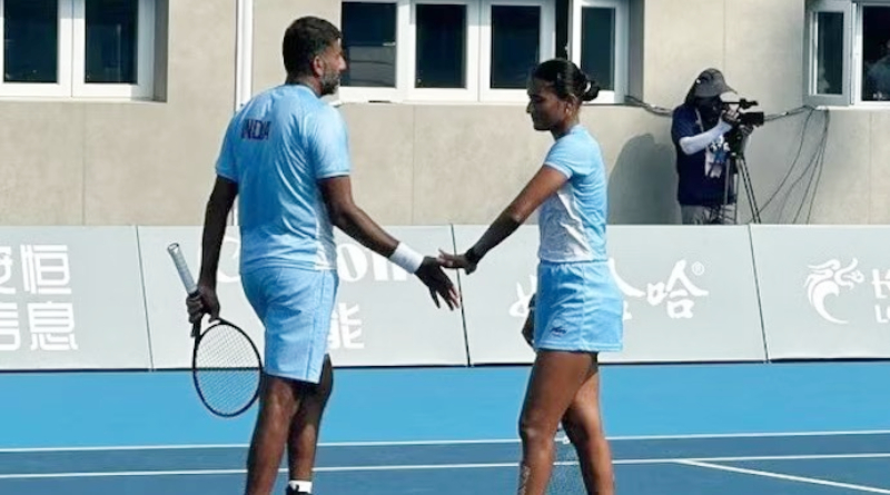 Hangzhou Asian Games 2023: Rohan Bopanna, Rutuja Bhosale advance to mixed doubles final, to fight for gold। Sangbad Pratidin