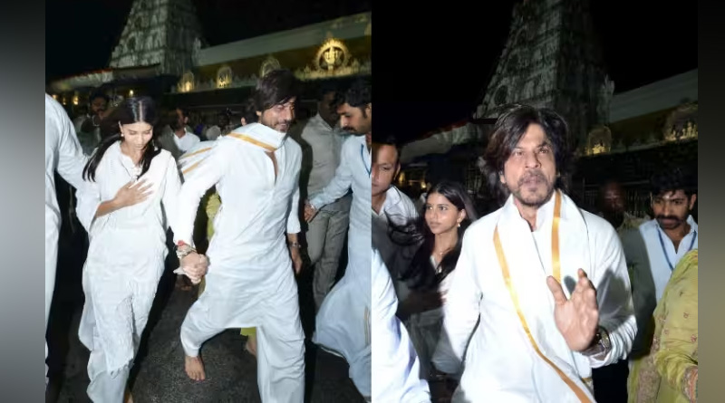 Shah rukh khan arrives in tirupati to seek blessings| Sangbad Pratidin