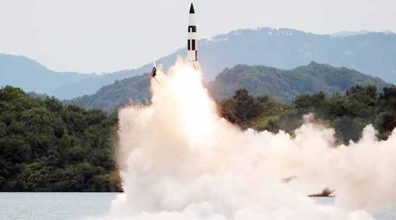 North Korea launched missiles into sea। Sangbad Pratidin