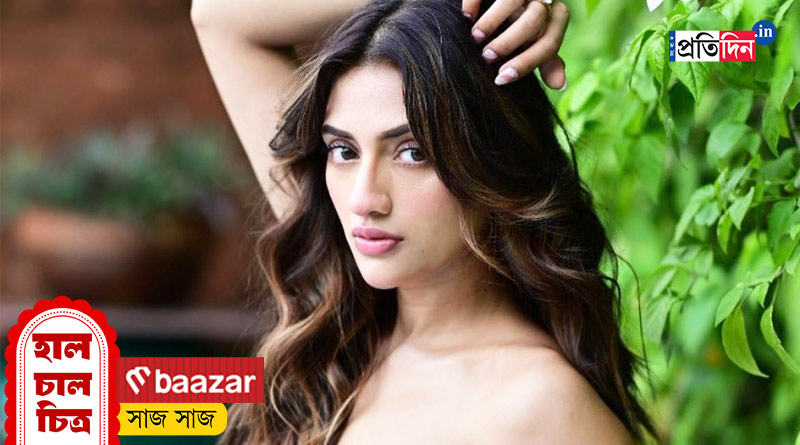 Celebrity Durga Puja: How to get glossy skin at Durga Puja, Nusrat Jahan share tips| Sangbad Pratidin