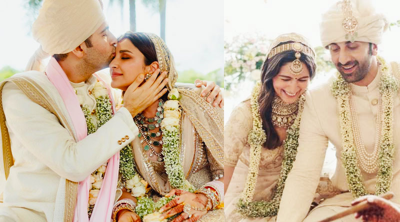 Raghav Chadha and Parineeti Chopra trolled for similar wedding dress as Ranbir-Alia | Sangbad Pratidin