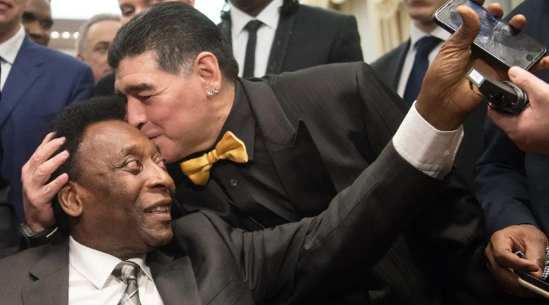 Pele and Maradona 