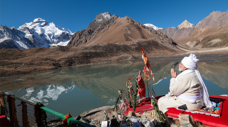 PM Modi Performs Puja at Pithoragarh's Parvati Kund | Sangbad Pratidin