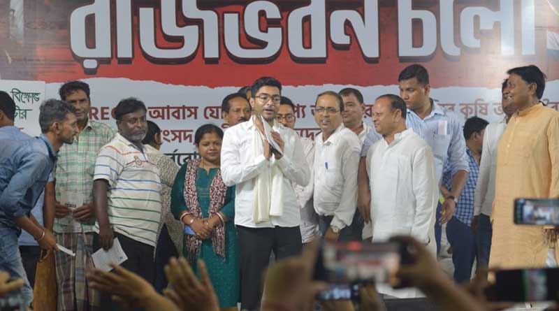 Abhishek Banerjee hints to continue dharna infront of Rajbhaban till Durga Puja 2023 | Sangbad Pratidin