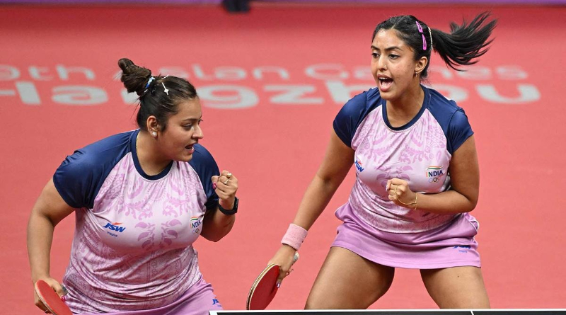Hangzhou Asian Games 2023: Sutirtha Mukhrejee, Ayhika Mukhrejee win bronze after loss vs DPR Korea in TT Women’s Doubles Semifinal। Sangbad Pratidin