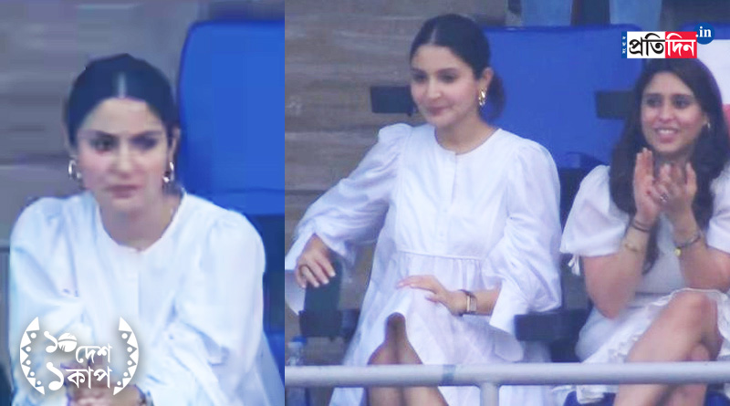 Amid pregnant rumor Anushka Sharma Spotted with Ritika Sajdeh in India vs Pakistan match | Sangbad Pratidin