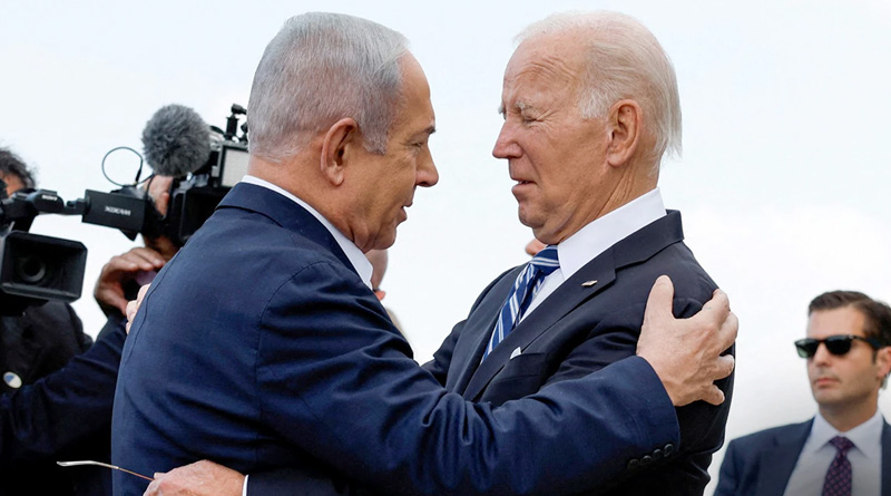 Biden asks Israel to protect civilians of Gaza after Hamas camp found in hospital | Sangbad Pratidin
