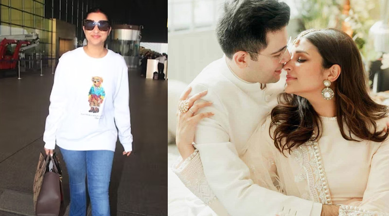 Parineeti Chopra laughs as paps ask about hubby Raghav Chadha | Sangbad Pratidin