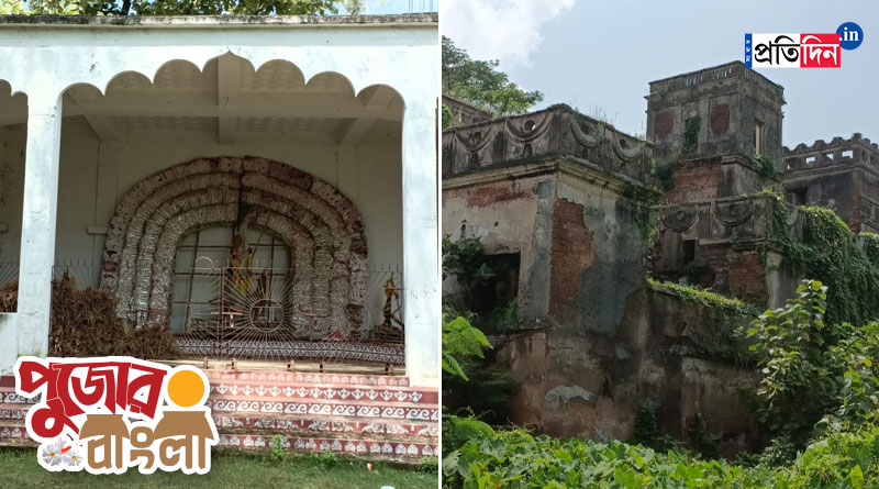 Gramer Durga Puja: Villagers celebrate Durga Puja in Raipur Zamindar House | Sangbad Pratidin
