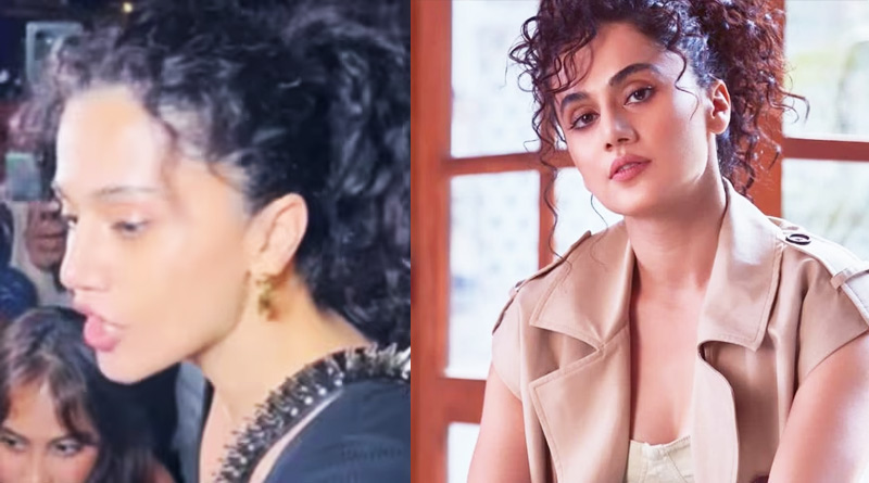 Taapsee Pannu lashes out at paparazzi, asks to move away | Sangbad Pratidin