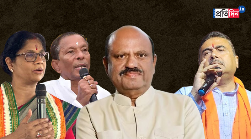 Akhil Giri accused to attack Governor C V Anand Bose with strong language, Suvendu Adhikari demands his expelling, TMC counters | Sangbad Pratidin