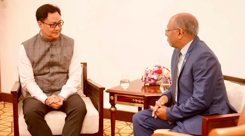 Kiren Rijiju represents India at swearing-in ceremony of Maldives President। Sangbad Pratidin