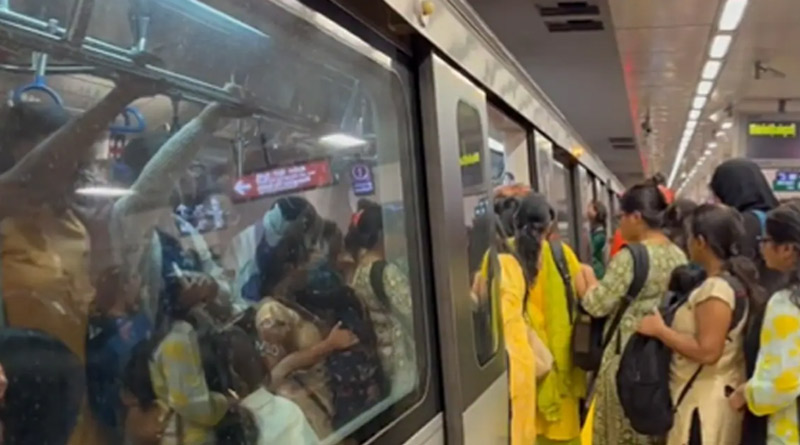 Bengaluru woman groped in crowded Metro। Sangbad Pratidin