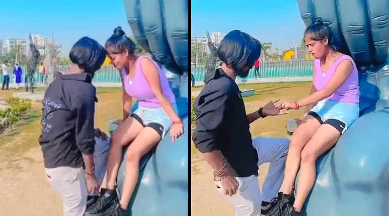 Video of couple drinking from each other's mouth goes viral | Sangbad Pratidin