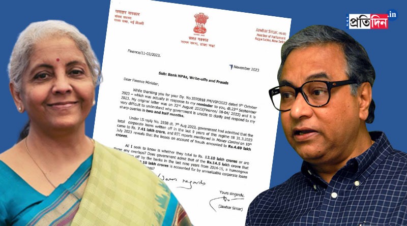 TMC MP Jahar Sircar attacks FM Nirmala Sitharaman over loss waived of the richest debtor | Sangbad Pratidin