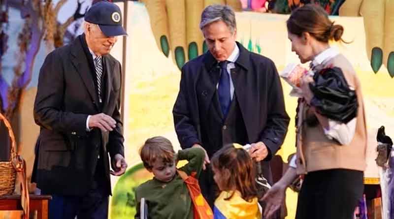 Blinken's son dressed as Zelensky at White House Halloween event। Sangbad Pratidin
