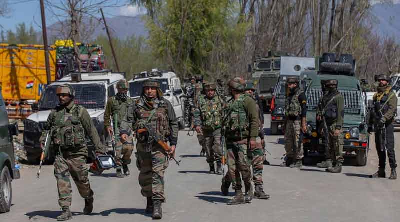 Jammu and Kashmir officials release picture of cave used by terrorists। Sangbad Pratidin