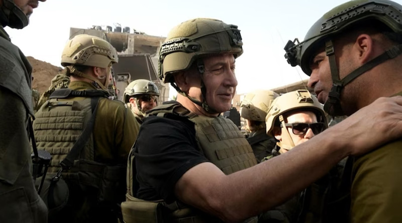 Benjamin Netanyahu met with soldiers at Gaza strip before ending of truce | Sangbad Pratidin