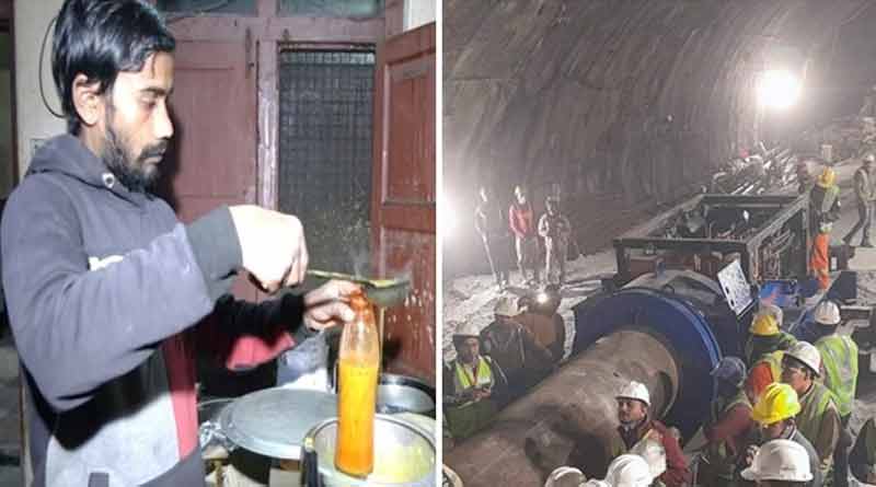 Hot meal for trapped tunnel workers in 9 days। Sangbad Pratidin