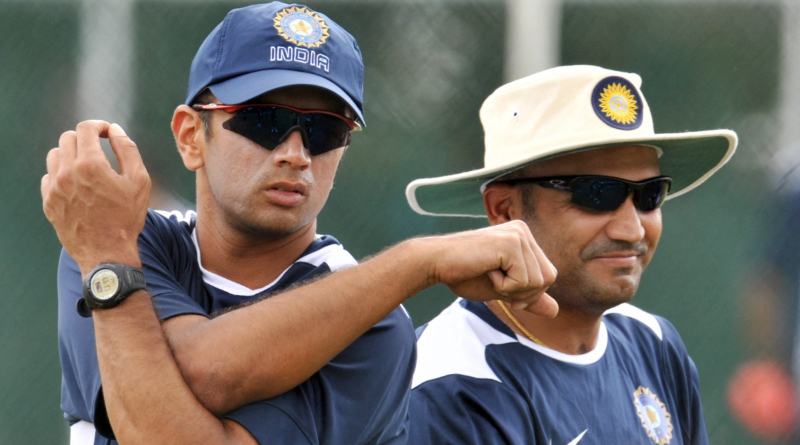 Rahul Dravid vs Virender Sehwag at BCCI Vijay Merchant Trophy U16 Trophy, Aryavir Sehwag and Anvay Dravid battle it out as Karnataka take on Delhi। Sangbad Pratidin