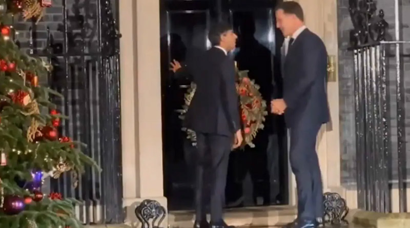 Rishi Sunak, Dutch PM get locked out of 10 Downing Street। Sangbad Pratidin