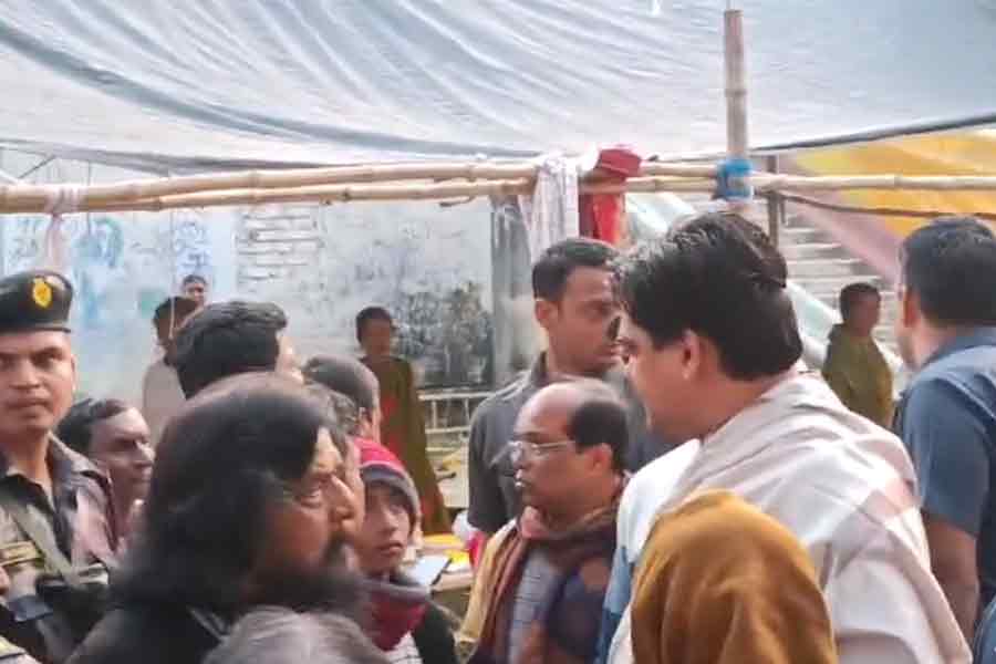 Matuas show protest on CAA, Shantanu Tagore lost his temper at program | Sangbad Pratidin