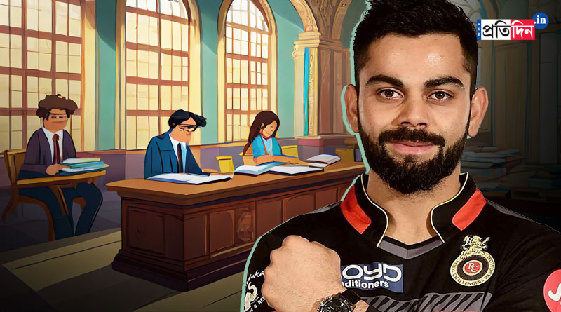 Virat Kohli former Royal Challengers Bangalore captain, features in ailet examination question paper। Sangbad Pratidin