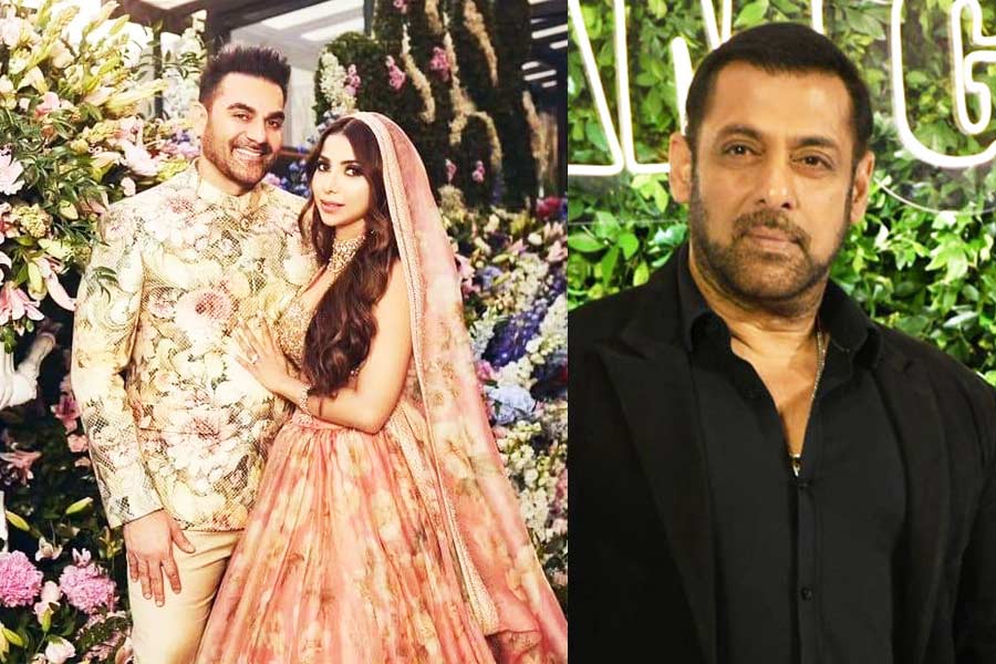 Salman Khan attends Arbaaz Khan's Wedding | Sangbad Pratidin