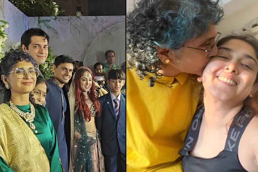 Kiran Rao sings a melodious song at Ira Khan and Nupur Shikhare's wedding | Sangbad Pratidin