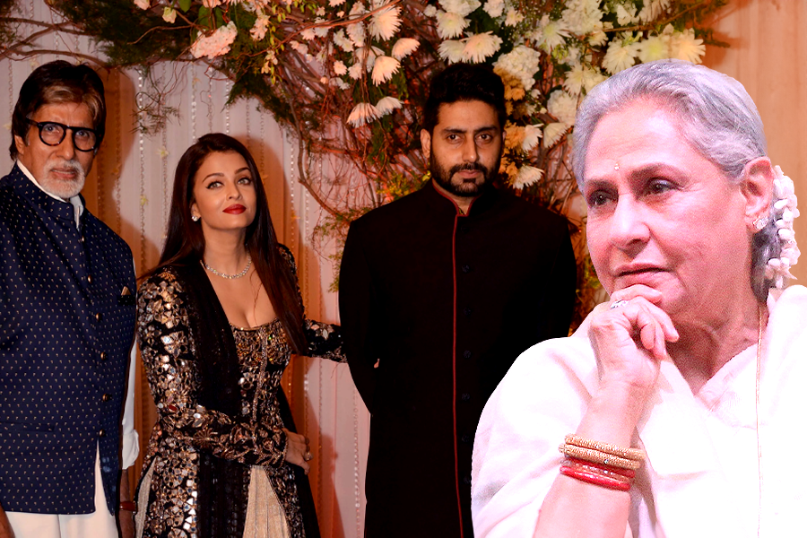 Amitabh Bachchan with Abhishek, Aishwarya and Aaradhya at Pro Kabaddi League | Sangbad Pratidin