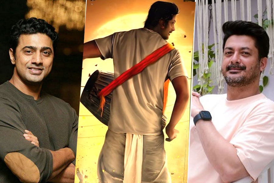 Dev shared Jisshu Sengupta's Khadaan look | Sangbad Pratidin