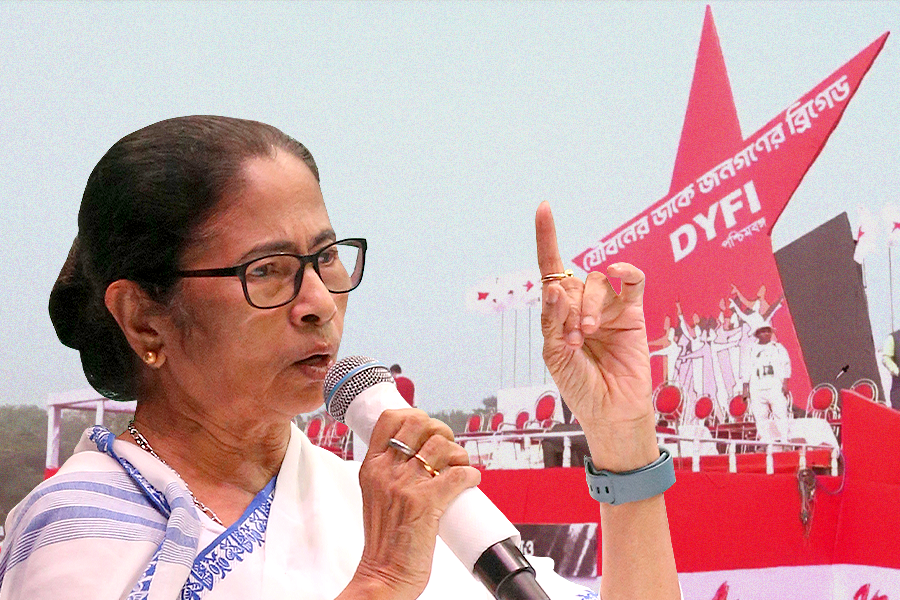 West Bengal state song at DYFI brigade | Sangbad Pratidin
