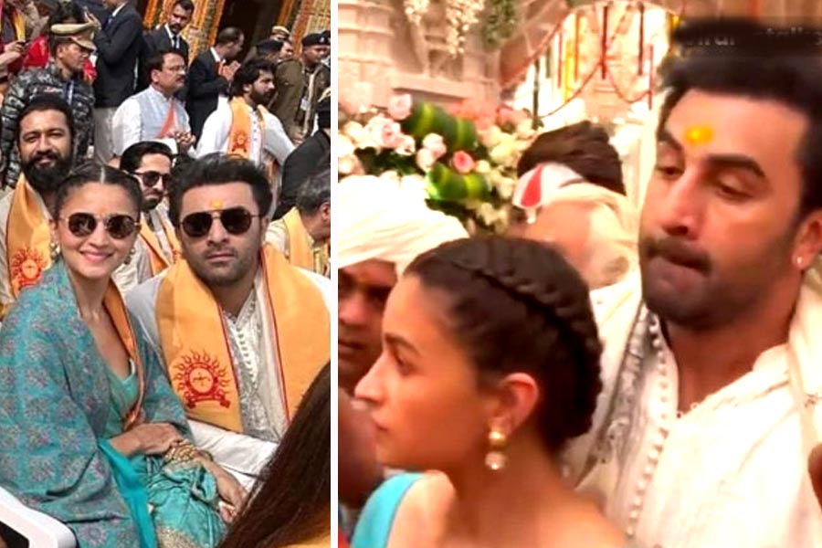 Ranbir, Alia and denied entry from wrong gate at Ram Mandir | Sangbad Pratidin