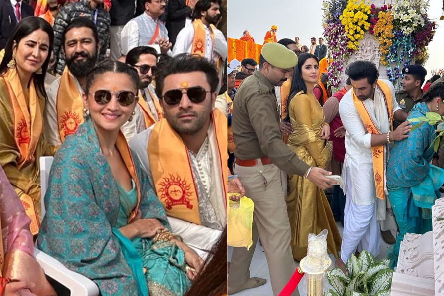 Ranbir Kapoor tries to click a selfie with Katrina Kaif| Sangbad Pratiidn