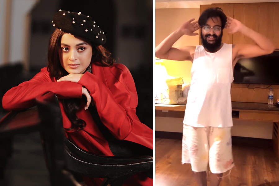 Actress Darshana Banik shared hilarious video of Birthday Boy Saurav Das | Sangbad Pratidin