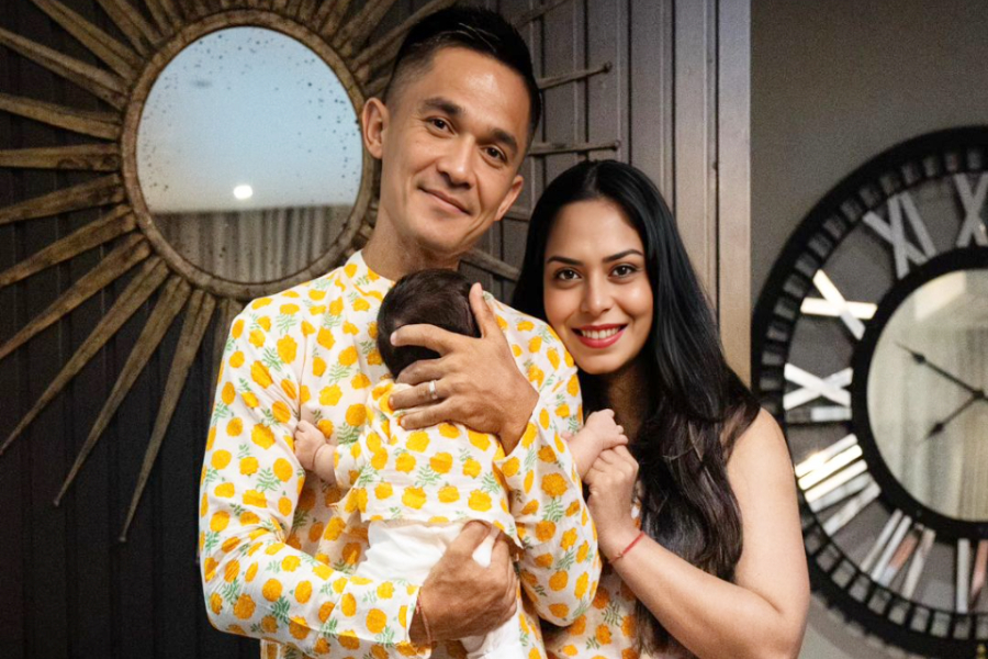 Sunil Chhetri and Sonam