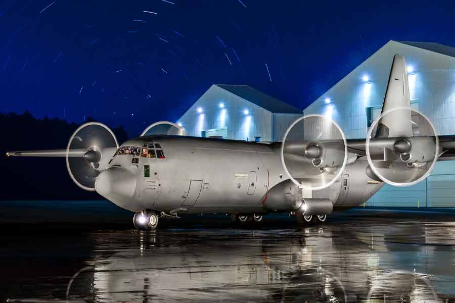 IAF's C-130J aircraft made historic night landing at Kargil airstrip। Sangbad Pratidin
